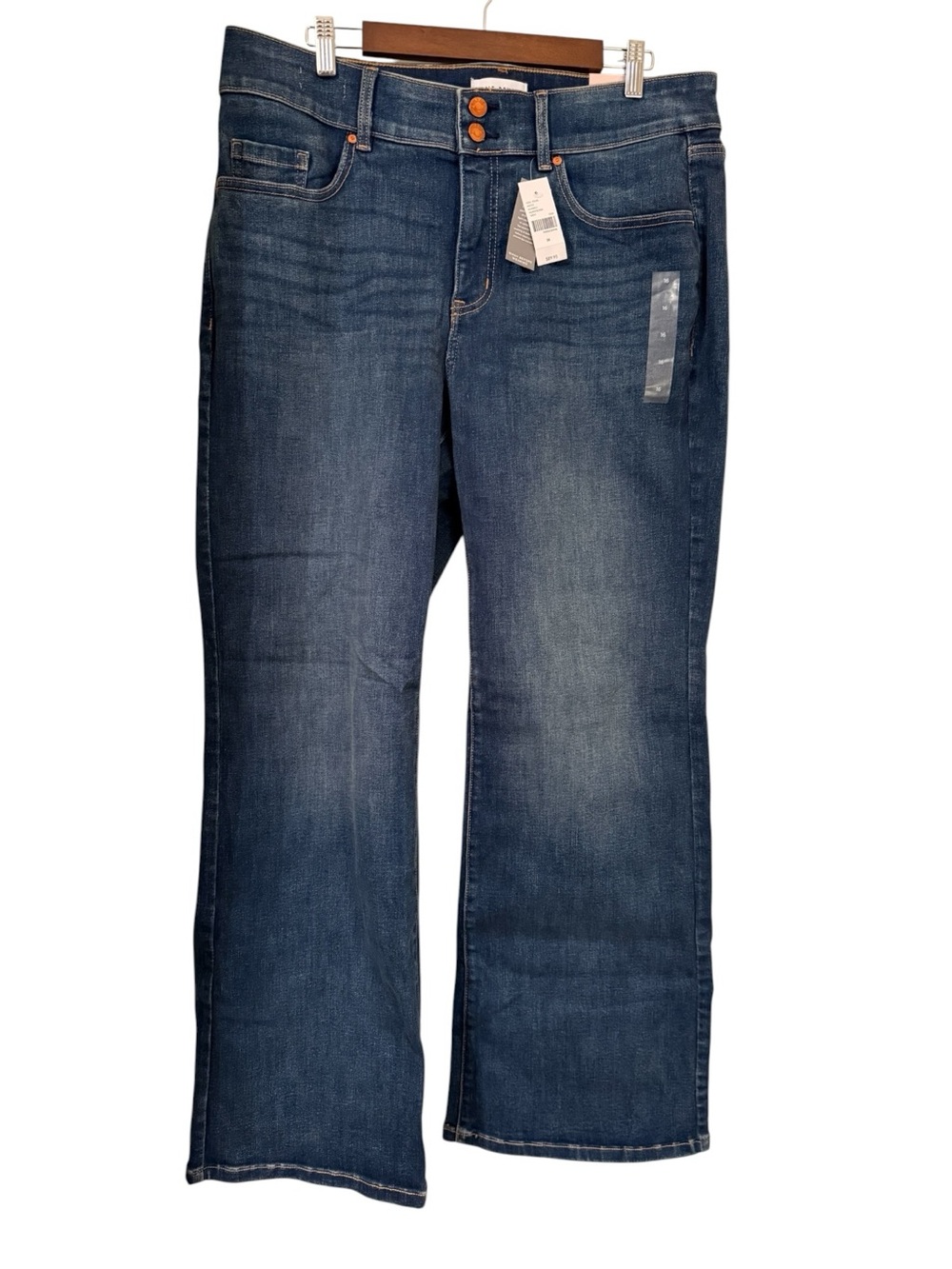 Lane Bryant Tighter Tummy Bootcut Jeans Women’s 16 High Rise Dark Wash NWT